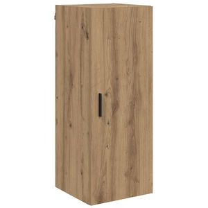 vidaXL Stenska omara Umetni hrast 34,5 x 34 x 90 cm Inženirski les