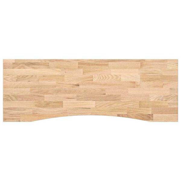 vidaXL Mizna plo&scaron;ča neobdelan 140x60x2,5 cm trdna hrastovina