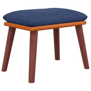 vidaXL Stolček za noge moder 45x29,5x35 cm blago in umetno usnje