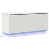 vidaXL TV omarica z LED lučmi Bela 100 x 38 x 49 cm Konstruiran les