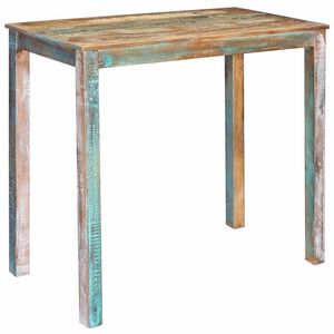 vidaXL Barska miza 110 x 55 x 100 cm Trden recikliran les večbarvno