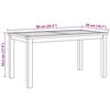 vidaXL Klubska miza Rjava 90 x 50 x 45.5 cm Trdna tikovina