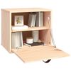 vidaXL Stenska omarica 40x30x35 cm trdna borovina