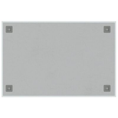 vidaXL Stenska magnetna tabla bela 60x40 cm kaljeno steklo