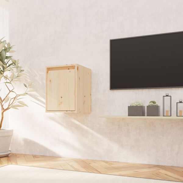 vidaXL Stenska omarica 30x30x40 cm trdna borovina