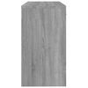 vidaXL Pisalna miza s predalom in omarico siva sonoma 100x40x73 cm les