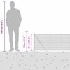 vidaXL Steber ograje. srebrna 100 x 0,6 m (mreža 16 x 16 mm) Jeklo