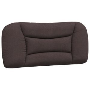vidaXL Blazina za vzglavje Hvar temno rjava 80 cm blago