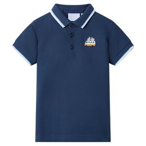 vidaXL Otro&scaron;ka polo majica temno modra 92
