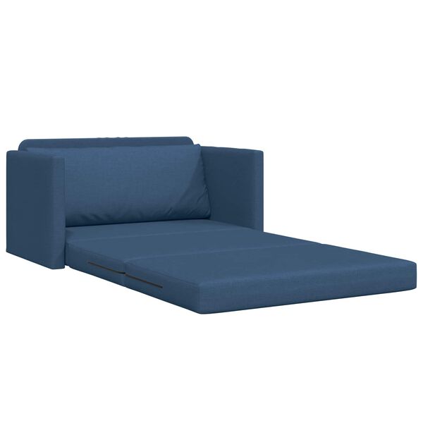 vidaXL Sofa postelja 110cm Modra blago