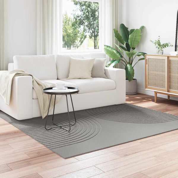 vidaXL Preproge za povr&scaron;ine Kvadrat GALATI Siva 200 x 200 cm Poliester