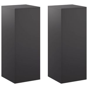 vidaXL Stojalo za rastline 2 pcs Črna 40 x 40 x 100 cm Jeklo