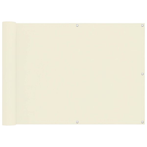 vidaXL Balconska mreža krema 75 x 200 cm Oxford tkanina