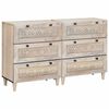 vidaXL Strani &scaron;al 2 pcs Bela 120 x 33,5 x 75 cm trden mangov les