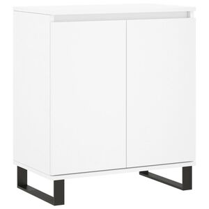 vidaXL Komoda bela 60x35x70 cm inženirski les