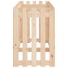 vidaXL Vrtna visoka greda z ograjico 200x50x70 cm trdna borovina