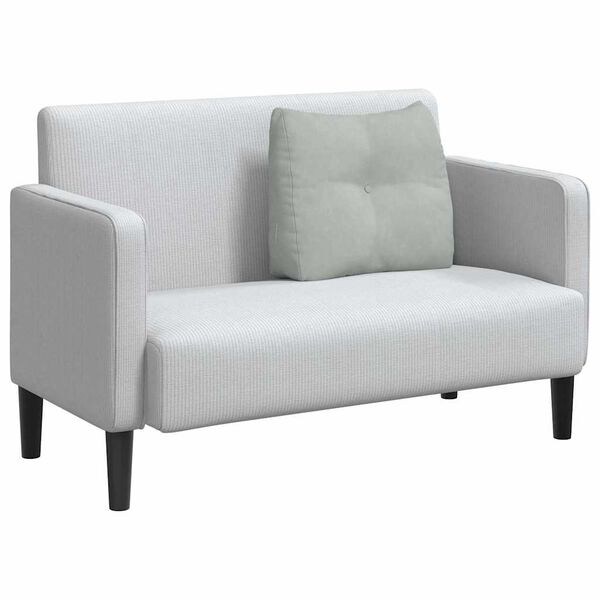 vidaXL Poglavni vzglavnik Svetlo siva 60 x 24 x 50 cm Žamet