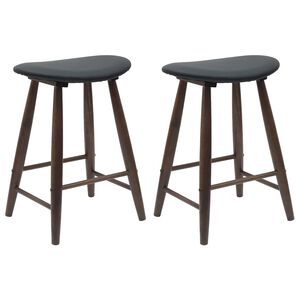 vidaXL Jedilni stoli 2 pcs Svetlo rjava 46 x 37 x 63 cm