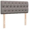 vidaXL Otomanski posteljni okvir z vzmetnico taupe 120x200 cm blago
