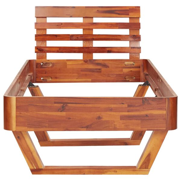 vidaXL Posteljni okvir iz trdnega akacijevega lesa 90x200 cm