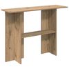 vidaXL Konzolna miza Artisan hrast 100 x 30 x 75 cm Inženirski les