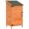 vidaXL Vrtno skladi&scaron;če s streho Rjava 59 x 56 x 113,5 cm Trdna smreka