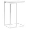 vidaXL Stranska mizica bela 40x30x59 cm konstruiran les