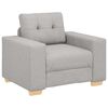 vidaXL Kavč fotelj oblak siv 100x78x80 cm blago