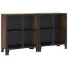 vidaXL Omara 2 kosa rustikalno rjava 72x36x82 cm kovina in MDF