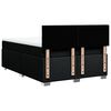 vidaXL Box spring postelja z vzmetnico črna 160x200 cm blago