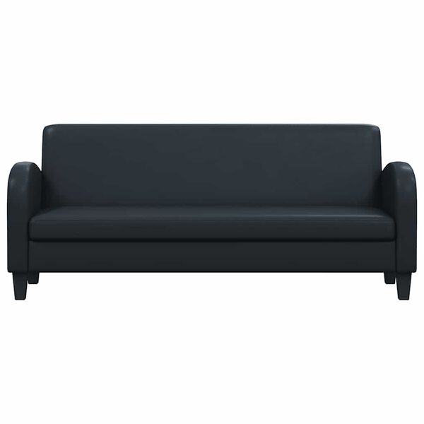 vidaXL Komplet kavčev 2 kosa umetno usnje črne barve