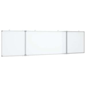 vidaXL Magnetna tabla zložljiva 160x40x1,7 cm aluminij