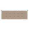 vidaXL Blazina za vrtno klop taupe 150x50x4 cm oxford tkanina