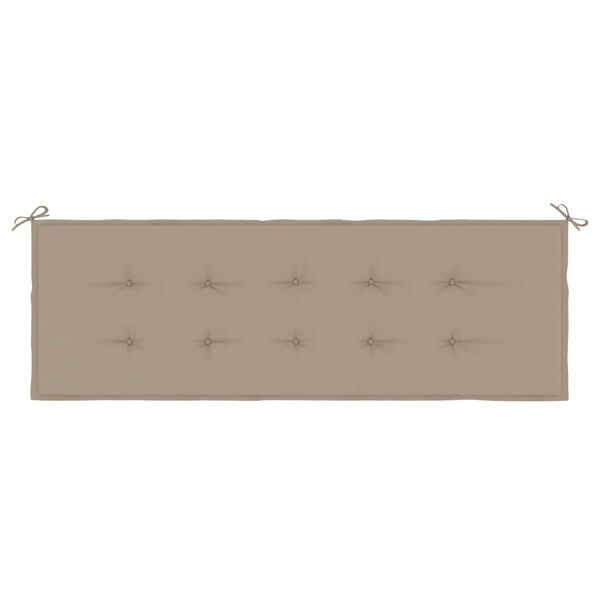 vidaXL Blazina za vrtno klop taupe 150x50x4 cm oxford tkanina