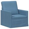 vidaXL Enosobna sofa Modra 70 x 81 x 82 cm Žametna tkanina