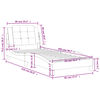 vidaXL Posteljni okvir brez vzmetnice Zadar bel 90x200 cm blago