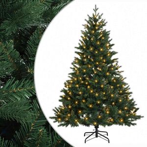 vidaXL Umetno Zložljivo Božično Drevo 120 cm 150 LED Toplo bela