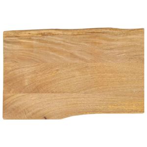 vidaXL Mizna plo&scaron;ča 60x40x3,8 cm naraven rob trden mangov les
