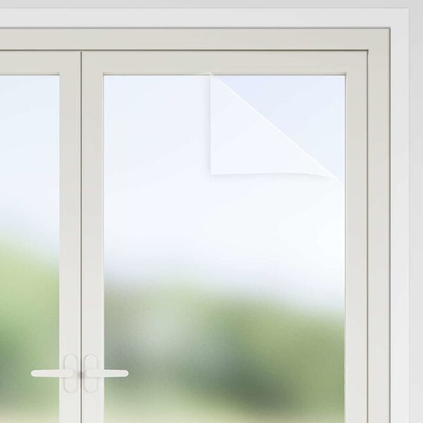 vidaXL Samolepljiva okenska folija Zamrznjena bela 60 x 500 cm PVC