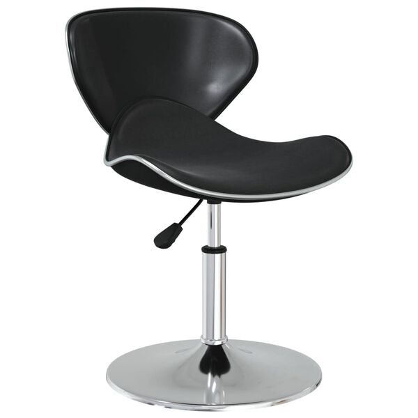 vidaXL Jedilni stoli 4 kosi črno umetno usnje