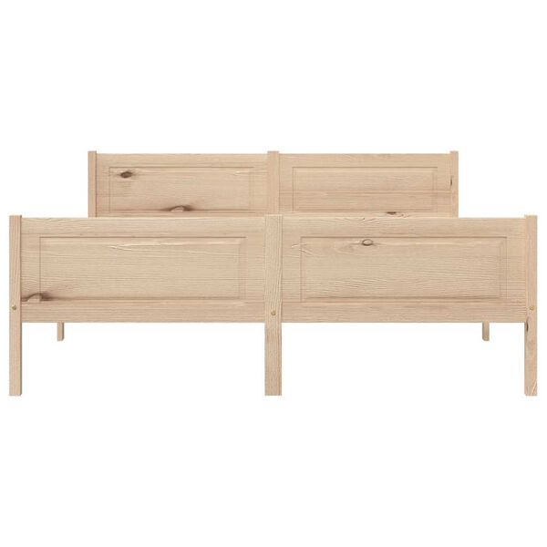 vidaXL Posteljni okvir iz trdne borovine 160x200 cm