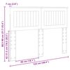 vidaXL Vzglavje Siva Sonoma 120 cm Konstruiran les