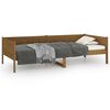 vidaXL Dnevna postelja medeno rjava trdna borovina 90x200 cm
