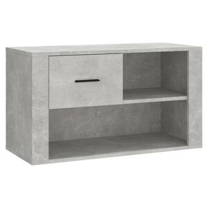 vidaXL Omarica za čevlje betonsko siva 80x35x45 cm inženirski les