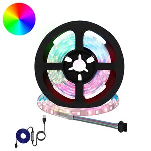 vidaXL LED trak 2 kos Črna in prozorna Baker in plastika