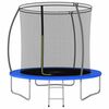 vidaXL Trampolin komplet okrogel 244x55 cm 100 kg