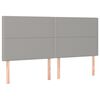 vidaXL Box spring postelja z vzmetnico svetlo siva 180x200 cm blago
