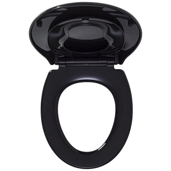 Tiger Deska za WC &scaron;koljko z otro&scaron;kim sedežem Tulsa črna