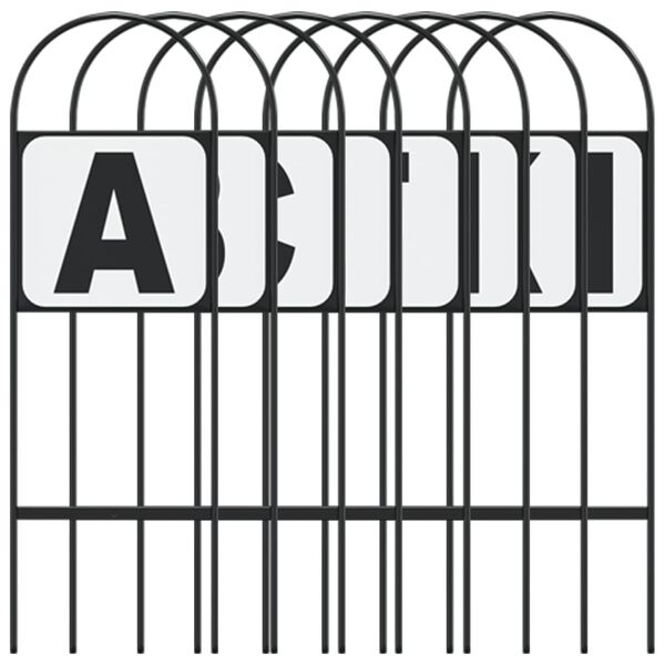 vidaXL Oznake za manežo 8 kosov jeklo