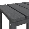 vidaXL Vrtna miza Adirondack antracitna 38x38x46 cm HDPE